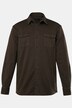 Camicia di felpa JP1880 dalla vestibilità moderna in stile cowboy con colletto ad apertura inglese e maniche lunghe, disponibile fino alla tg. 8XL