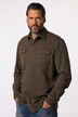 Camicia di felpa JP1880 dalla vestibilità moderna in stile cowboy con colletto ad apertura inglese e maniche lunghe, disponibile fino alla tg. 8XL