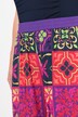 Pantalon Palazzo jambe large, ceinture élastique, motif esprit « carreaux de faïence »