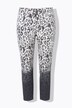 Pantaloni dal taglio aderente con fantasia leopardata a effetto gradiente e quattro tasche