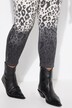 Pantaloni dal taglio aderente con fantasia leopardata a effetto gradiente e quattro tasche