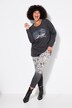 Pantaloni dal taglio aderente con fantasia leopardata a effetto gradiente e quattro tasche