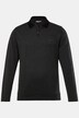 Men+ polo Bauchfit, manga larga, piqué, cremallera, hasta la 8 XL