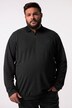 Men+ polo Bauchfit, manga larga, piqué, cremallera, hasta la 8 XL