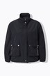 Jakke, store lommer, blouson-fit, elastisk kant
