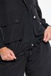 Jakke, store lommer, blouson-fit, elastisk kant
