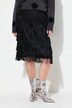 Fringed skirt with elastic waist
