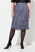 Fringed skirt with elastic waist