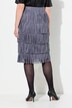 Fringed skirt with elastic waist