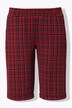 Bermudashorts, løs pasform, jacquard, opslag ved søm