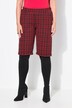 Bermudashorts, løs pasform, jacquard, opslag ved søm