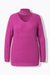 Genser, normal passform, V-hals med choker