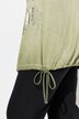 T-shirt long, imprimé à paillettes, cordon de serrage sous tunnel à la base
