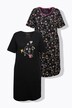 Lot de 2 grands t-shirts. Manches courtes et col rond. Motif cœur griffonné