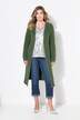 Cardigan très long, couture fantaisie de l'encolure jusqu'à la base