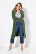Cardigan très long, couture fantaisie de l'encolure jusqu'à la base