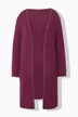Extra long decorative neckline stitch cardigan