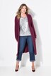 Extra long decorative neckline stitch cardigan