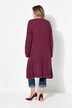 Extra long decorative neckline stitch cardigan