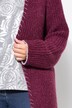 Extra long decorative neckline stitch cardigan