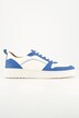 Sneakers en cuir, empiècements colorés, semelle amovible - largeur H