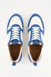 Sneakers en cuir, empiècements colorés, semelle amovible - largeur H