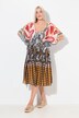 Kaftan, Safari, V-udskæring, korte ærmer