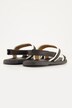 Leren sandalen, klittenband, wijdte H