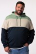 Mikina s kapucí Men+, barevné bloky, do 8XL