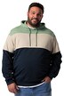 Mikina s kapucí Men+, barevné bloky, do 8XL