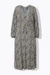 maxikjole, A-form, Leoprint, slå-om-look