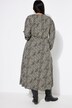maxikjole, A-form, Leoprint, slå-om-look