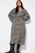 maxikjole, A-form, Leoprint, slå-om-look