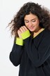 Pull bords-côtes fluo. Col V et manches longues
