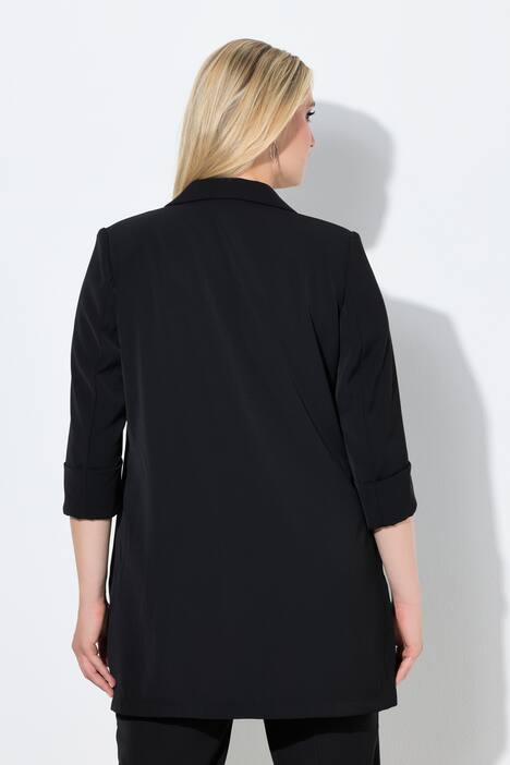 Blazer col à revers. Fermeture 1 bouton et manches 3/4