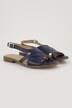 Leren sandalen, gekruiste bandjes, wijdte H