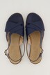 Leren sandalen, gekruiste bandjes, wijdte H