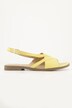 Leren sandalen, gekruiste bandjes, wijdte H