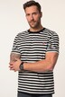 JP 1880 T-shirt, korte ærmer, striber, print på brystet, op til 8 XL