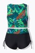 Bikini, palmer, bløde skåle, drapering, genbrug