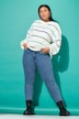 Skinny jeans, slim fit, 5-pocket, glittersteentjes
