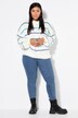 Skinny jeans, slim fit, 5-pocket, glittersteentjes