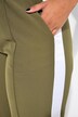 Elastic Waist Side Stripe Wide Leg Pant