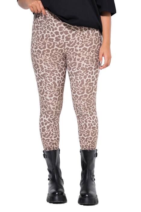 Legíny, úzký střih, leopardí potisk