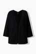 Cardigan, A-lijn, open model, V-hals, 3/4-mouwen