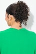 Cardigan coupe ouverte et évasée, encolure en V et manches 3/4