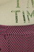 Jacquard-bukse, rette ben, elastisk linning