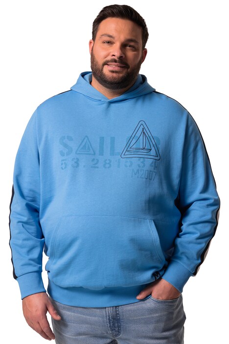 Mikina s kapucí Men+, velký potisk, do 8XL