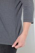 Tričko, náprsní kapsa na zip, Classic, výstřih do V, 3/4 rukávy