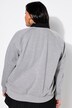 Sweat oversize. Effet pailleté et message imprimé